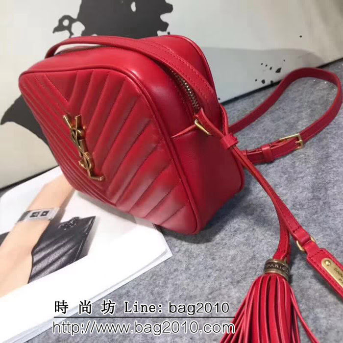 YSL聖羅蘭 冠軍產品 最新v格南非原版皮 鏈條斜挎包 57700-1  YAS1097